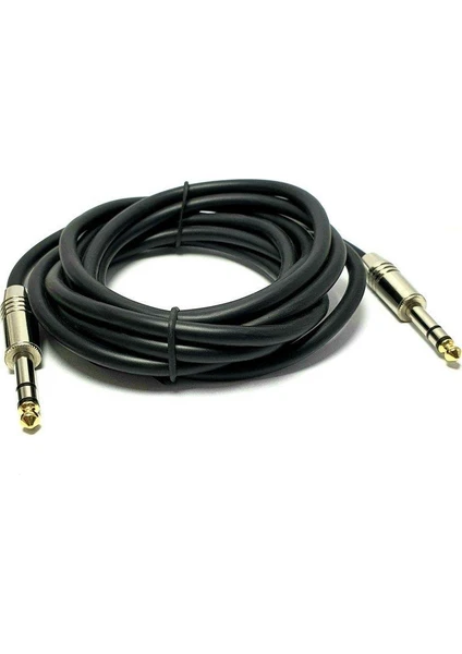 6.3mm Stereo Metal Jaklı Kablo 3mt