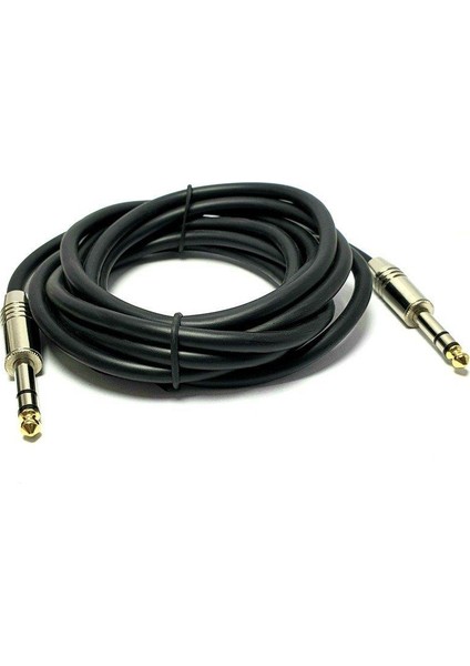 6.3mm Stereo Metal Jaklı Kablo 5mt
