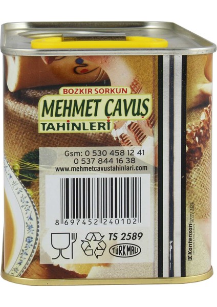 Kepekli Bozkır Tahini Teneke Kutu 1 kg