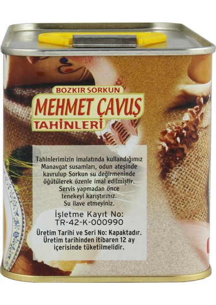 Kepeksiz Bozkır Tahini Teneke Kutu 1 kg