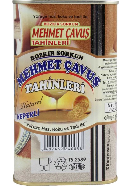 Kepekli Bozkır Tahini Teneke Kutu 2 kg