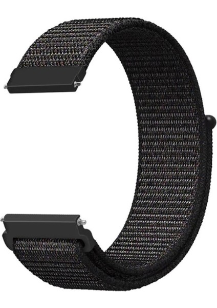 Bip S 20mm Kordon Kumaş CırtCırt Kordon Velcro Siyah
