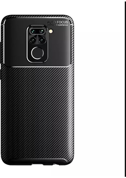 Xiaomi Redmi Note 9 Kılıf Negro Karbon Dizayn Silikon Siyah