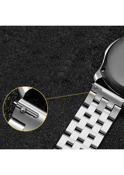 Samsung Galaxy Gear S3 20mm Kordon Metal Örgü Görünüm KRD 20 Gümüş modelleri