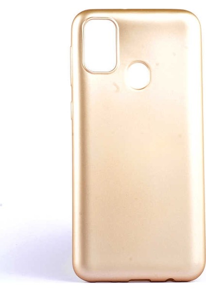 Samsung Galaxy A21s Kılıf Premier Silikon Esnek Koruma Gold