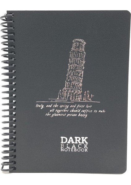 2674 Dark 50 Yaprak Çizgisiz Defter 12 x 17 cm