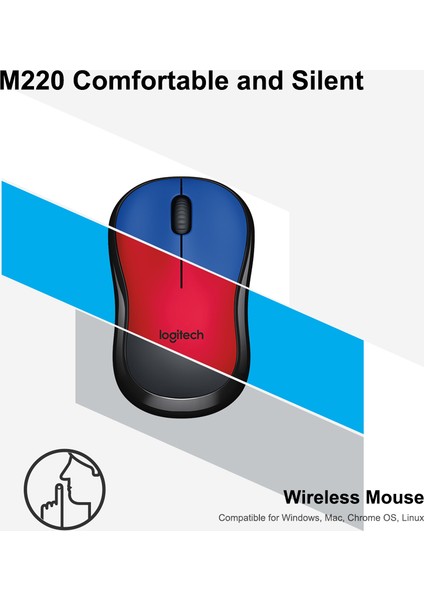 M220 Kablosuz Wifi Fare Ergonomik Sessiz Mobil (Yurt Dışından)