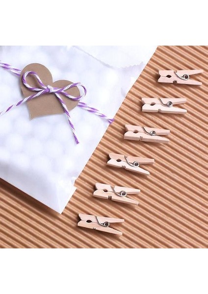 Ahşap Mini Mandal 50'li