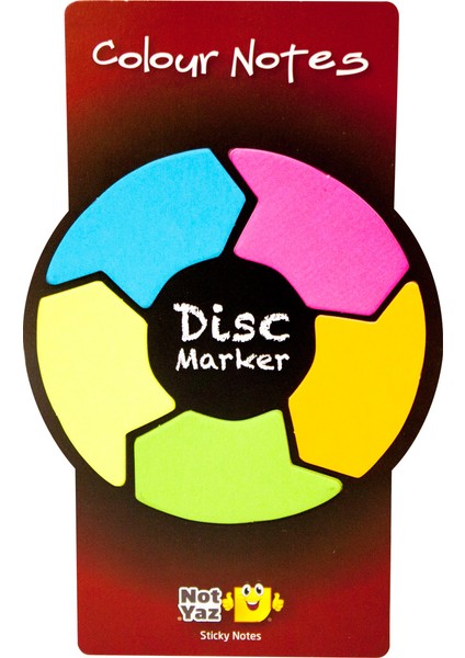 Disk Marker Neon Arkası Yapışkanlı Bloknot