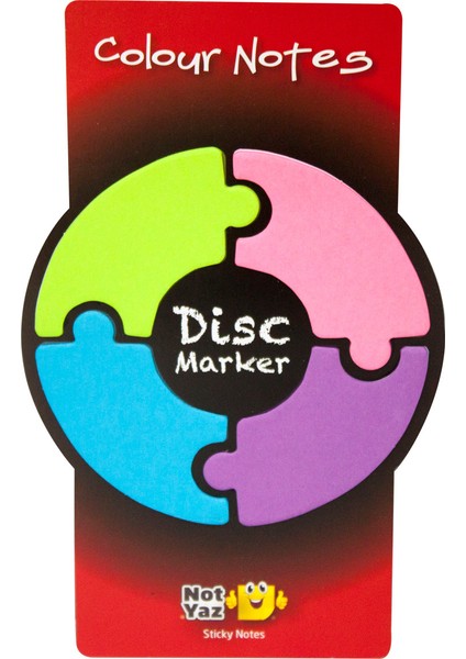 Disk Marker Neon Arkası Yapışkanlı Bloknot