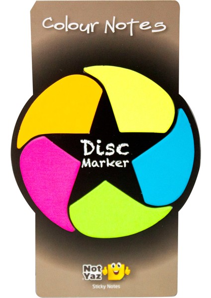 Disk Marker Neon Arkası Yapışkanlı Bloknot