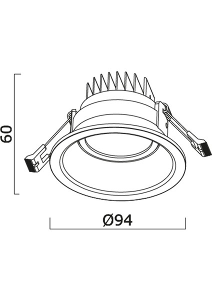 8W Led'Li Spot 3000K Gün Işığı Gy 1735