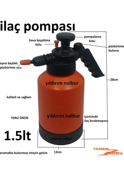 İlaç Pompası 1.5Lt