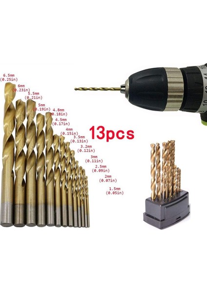 Çelik Hss Matkap Uç Seti 13 Parça