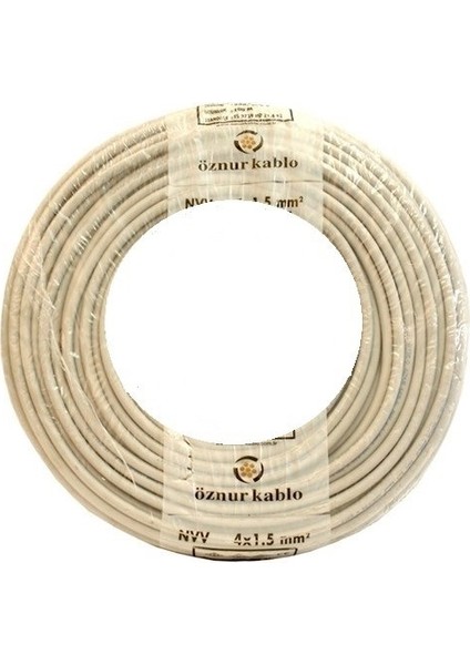 2X4 Ttr Beyaz Kablo Tam Bakır Tse 100 Metre