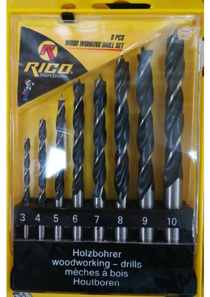 8 Parça Ahşap Ağaç Matkap Ucu-Rc 1103