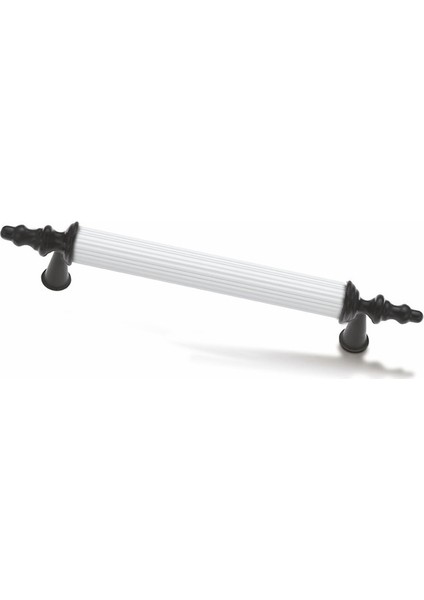 Kumru Beyaz Siyah Lüks Mobilya Dolap Çekmece Kulp 128 Mm