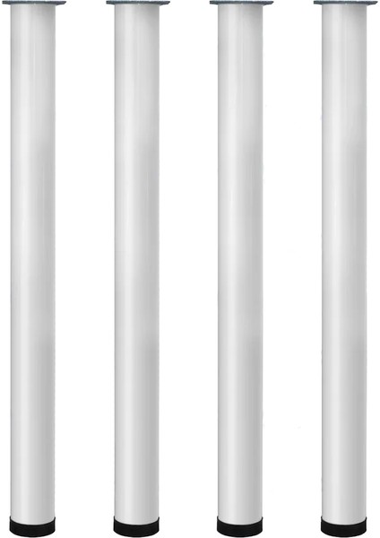 Masa Ayağı Beyaz 71 - 74 cm Ayarlı 4'lü