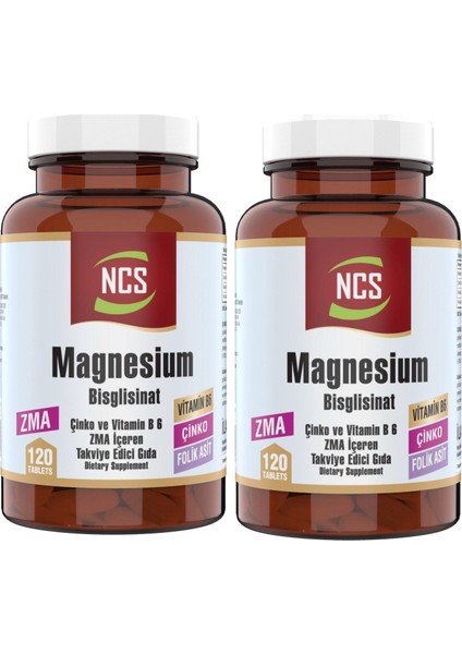 Zma 120 Tablet Çinko Folic Acid Vitamin B 6 Magnezyum Bisglisinat