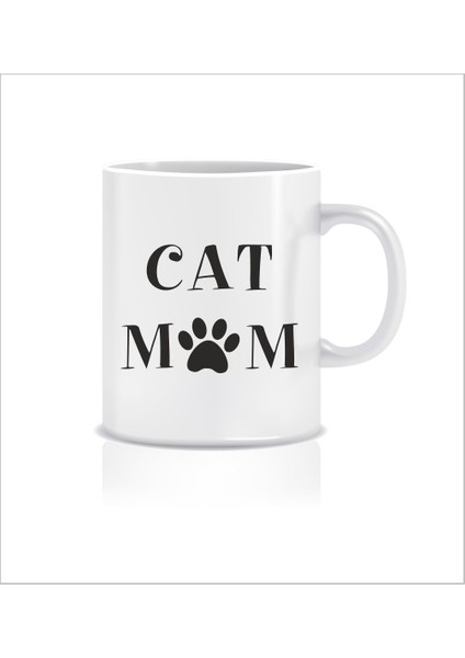 Cat Mom Tasarım Kupa Bardak