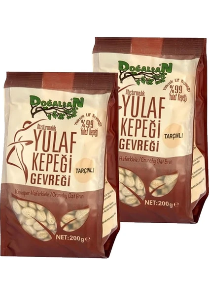 Yulaf Kepeği Gevreği Tarçınlı 200 gr 2'li