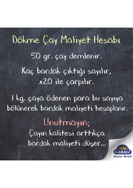 Karali Çay Demliğin Beklediği Dökme Çay 5000 Gr