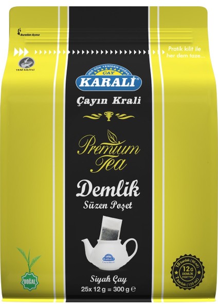 Karali Çay Premium Demlik Poşet Çay 25x12 Gr