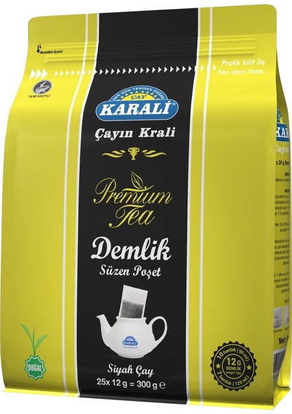 Karali Çay Premium Demlik Poşet Çay 25x12 Gr