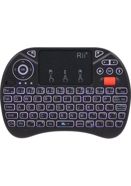 I8X Artı 2.4 GHz Aydınlatmalı Kablosuz Klavye Touchpad (Yurt Dışından)