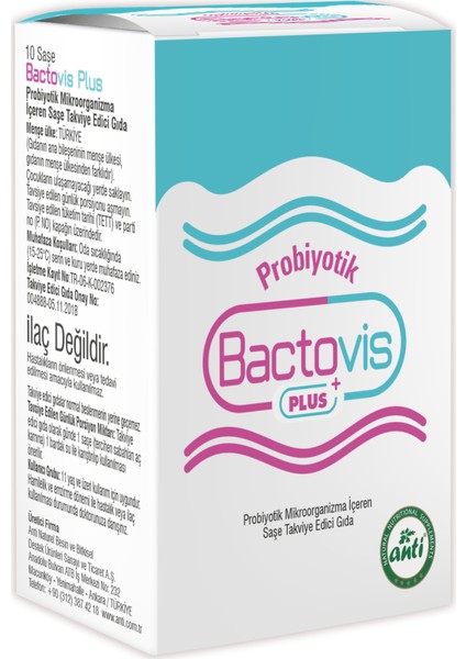 Bactovis Plus Probiyotik - Prebiyotik - 10 Saşe