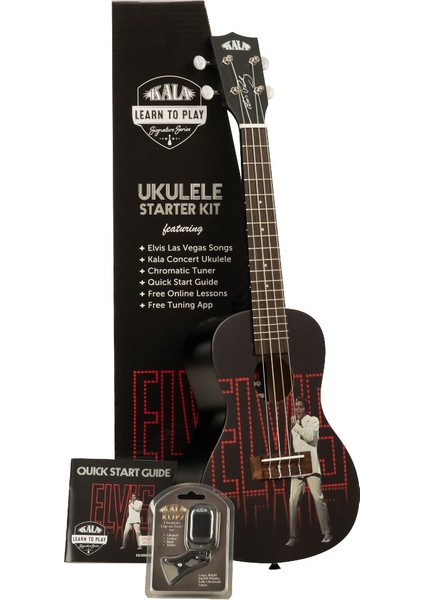 Elvis Viva Las Vegas Concert Ukulele Eğitim Seti