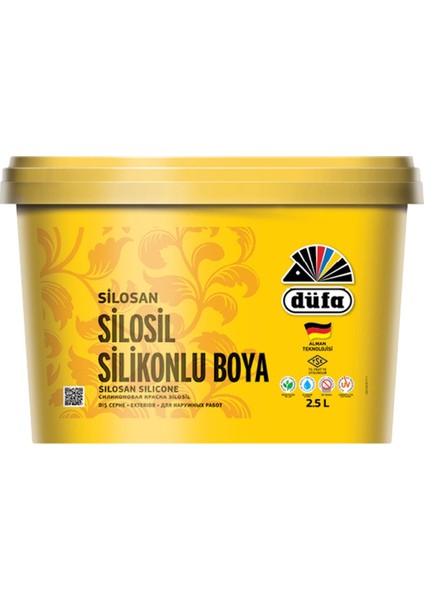 Dış Cephe Duvar Boyası Silosil Silikonlu 2.5 Lt Ege