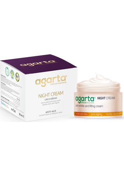 Doğal Yaşlandırma Karşıtı Anti Aging Gece Kremi 50 ml