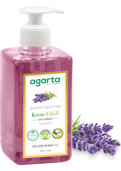 Doğal Krem Etkili Sıvı Sabun Lavanta 400 ml