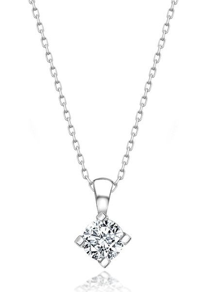 Swarovskı Tek Taş Kolye 37