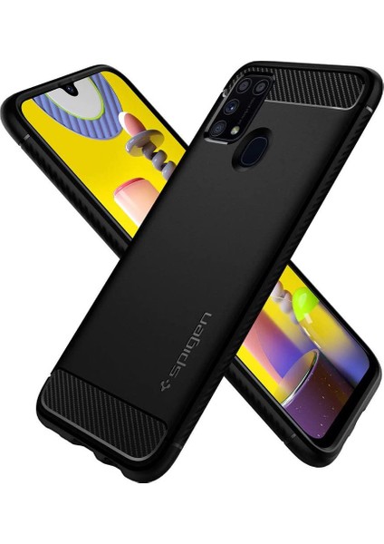 Galaxy M31 Kılıf Rugged Armor Black