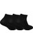 U Nopad Mid Cut 3 Pack Sock Siyah Unisex Çorap S192139-001 2