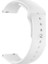 Samsung Gear S3 20 mm Kordon Mat Düz Renkli Silikon Beyaz 1