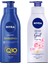 Besleyici & Sıkılaştırıcı Vücut Sütü 400 ml + Nivea Gül & Argan Yağı Vücut Losyonu 400ML 1