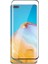 Huawei P40 Kılıf Premier Silikon Esnek Koruma + Full Ekran Koruyucu Gold 2