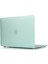 Apple Macbook Air 13.3" Air A1932 Kılıf 2in1 Silikonsu Mat Doku Su Yeşili 1