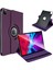 Apple iPad Pro 12.9 2020 4.Nesil Kılıf 360 Dönerli Standlı + Kalem Mor 2