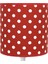 Masa Lambası Kumaş AbajurKırmızı Puantiye 2