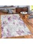 Halı AS013 Desen Mürdüm Renk Kesme Kaymaz Taban Halı Yolluk 100 x 400 cm 2