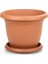 Yuvarlak Villa Saksı Bahçe Saksı Balkon Saksı 23 cm 3,7 lt Kiremit 6'lı 1