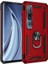 Xiaomi Mi 10 Kılıf Tank Koruma Vega Standlı Yüzüklü Mıknatıslı Kırmızı 1