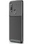 Oppo Reno 3 Kılıf Negro Karbon Dizayn Silikon + Nano Glass Siyah 1