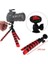 Akrobat Silikon Ayaklı Telefon Dslr Kamera 3 Ayaklı Ahtapot Tripod Siyah Kırmızı (2 ADET) 2