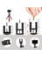 Akrobat Silikon Ayaklı Telefon Dslr Kamera 3 Ayaklı Ahtapot Tripod Siyah Kırmızı (2 ADET) 4