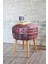 Dolce Yuvarlak Silindir Puf Kilim Desenli 2